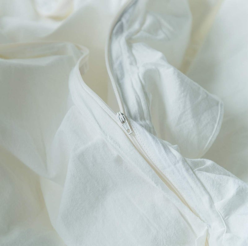 SUSYBAO White Vintage Ruffle Duvet Cover Queen 100% Washed Cotton White Farmhouse Duvet Cover Set 3 Pieces 1 White Lace Duvet Cover with Zipper Ties 2 Pillow Shams Luxury Soft Shabby Chic Bedding Set - Image 5